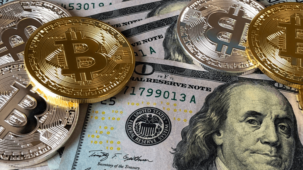 Bitcoin and US dollars