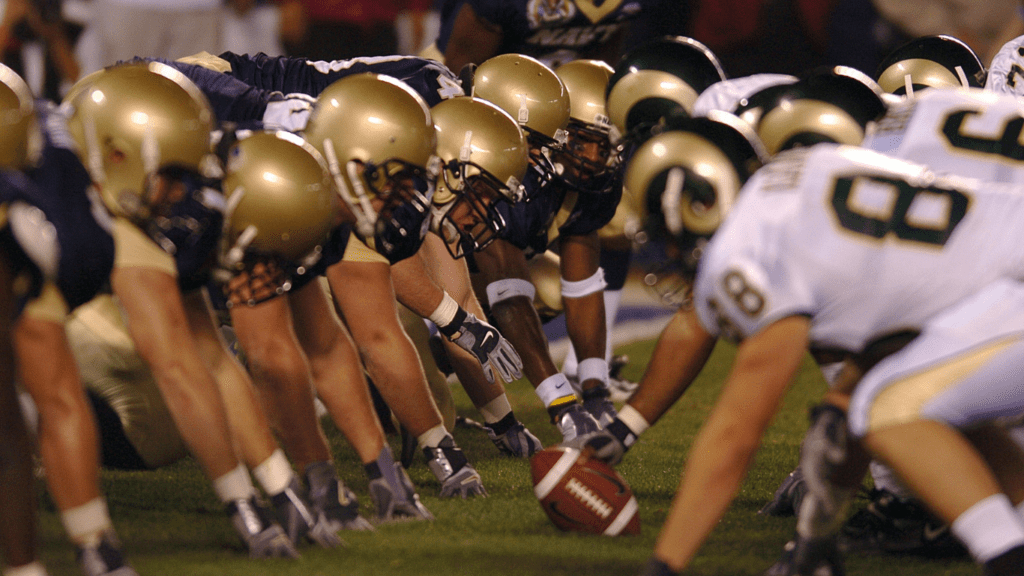 a group of football players