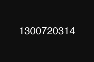 1300720314
