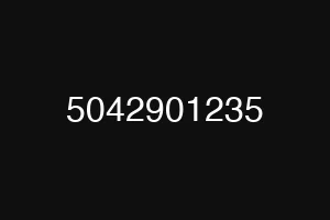 5042901235